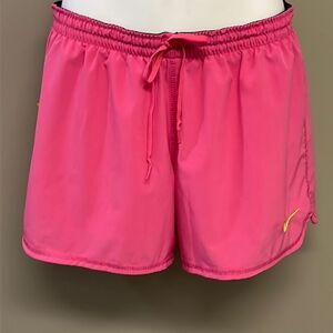 Nike Women’s DriFit Pink “Live Strong”Athletic Shorts w/ Built-in Shorts- M